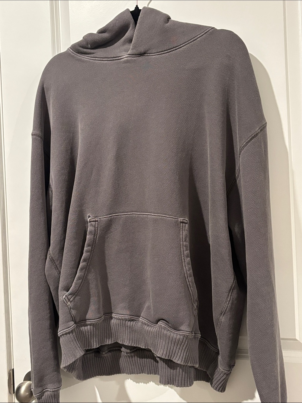Elwood Core Oversize Organic Cotton Brushed Terry Hoodie - Picture 5 of 8
